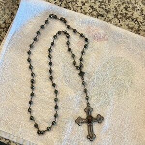 Elegant Beaded Rosary with Cross Pendant